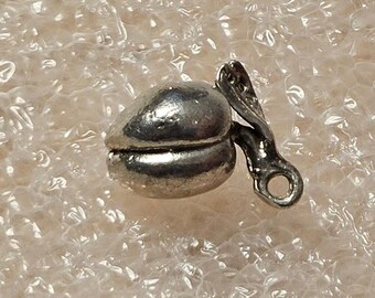 Vintage Jezlaine Sterling Silver Peach Charm