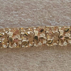 Vintage Gold Nugget Bracelet Gold-Plated