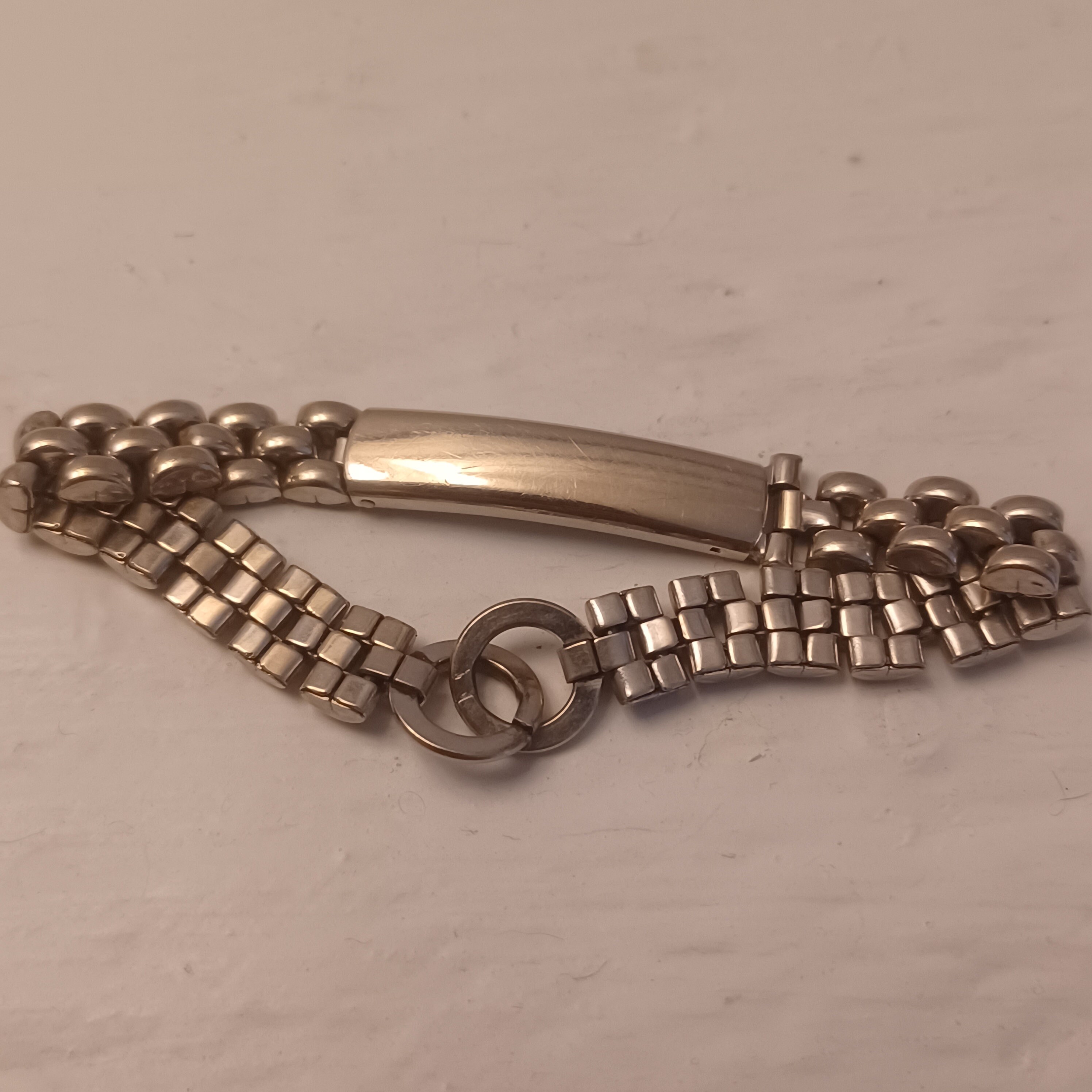 Bracelet De Montre Vintage Gemex - Acier Inoxydable - Neuf De Stock - Pour Pièces Ou Réparation