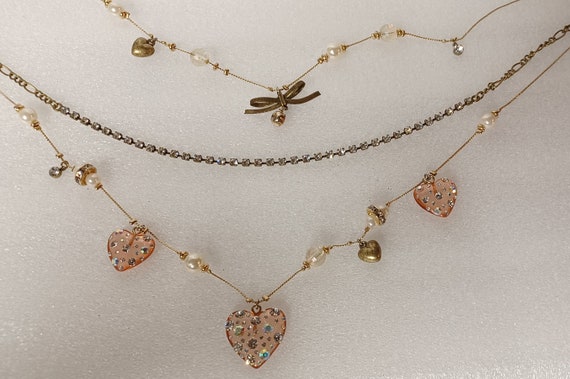 saturn pearl necklace betsey johnson