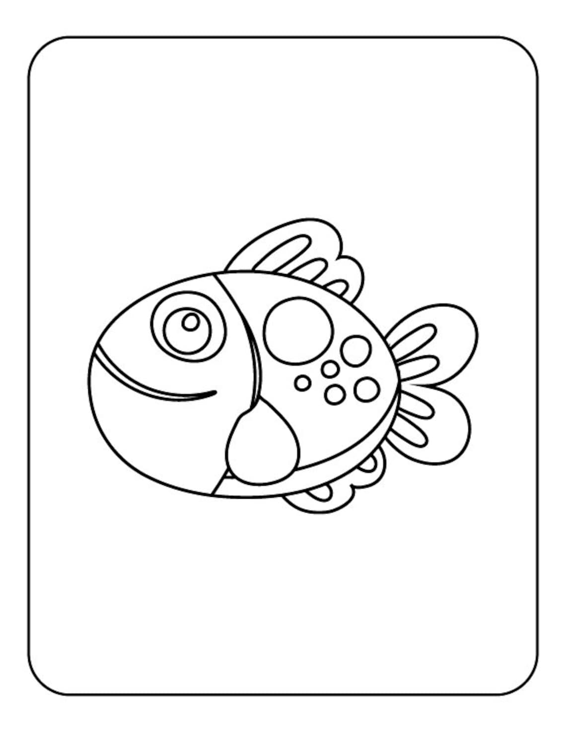 Sea animal coloring pages 20 pages | Etsy