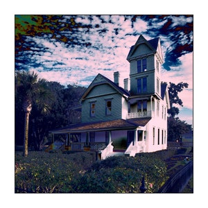 Leesburg Mote Morris House DIGITAL DOWNLOAD Pop Variation No.2 14x14 Lake County Florida Wall Pop Art Printable Color Photo Victorian