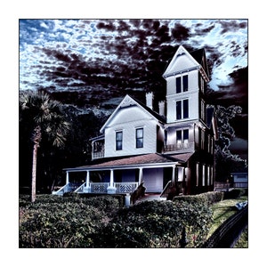 Leesburg Mote Morris House DIGITAL DOWNLOAD Pop Variation No.1 14x14 Lake County Florida Wall Pop Art Printable Color Photo Victorian