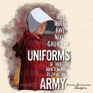 Handmaid uniform sublimation file