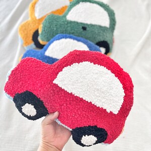 red car kids pillow