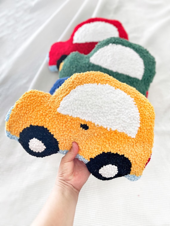 Car Pillow – Kids Nursery Decor for Toddler Room