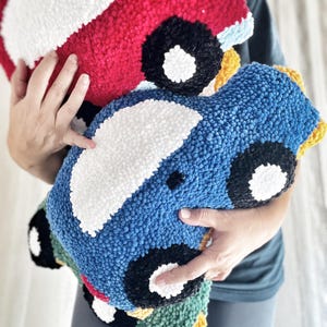 soft plush nursery pillow car