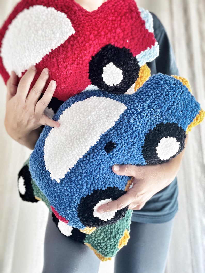 soft plush nursery pillow car