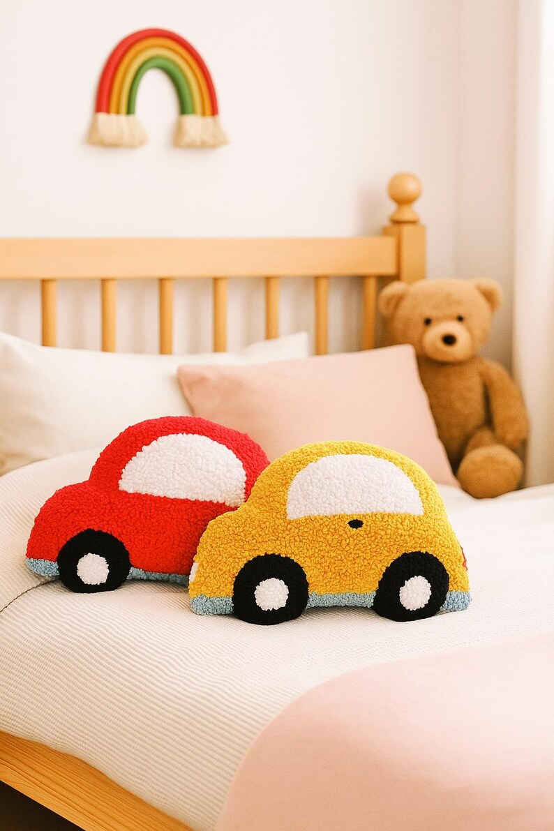 playroom decorative car pillow