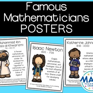 Famous Mathematicians Posters