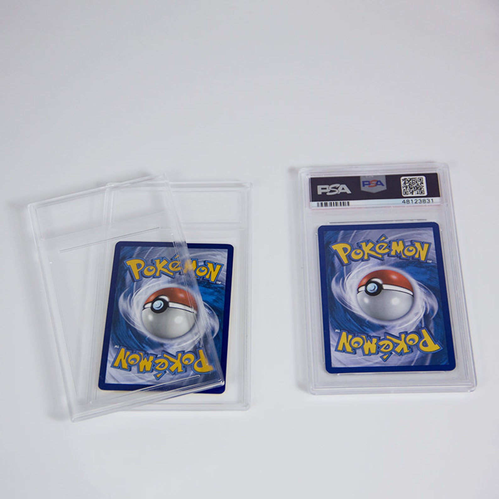 PSA Card Case Pokemon Empty Acrylic Protection Case Grading Etsy
