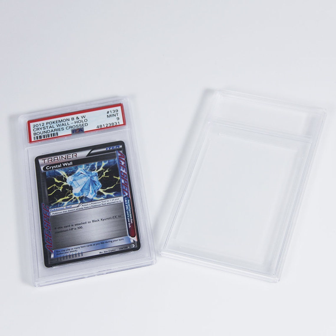 PSA Card Case Pokemon Empty Acrylic Protection Case Grading Etsy