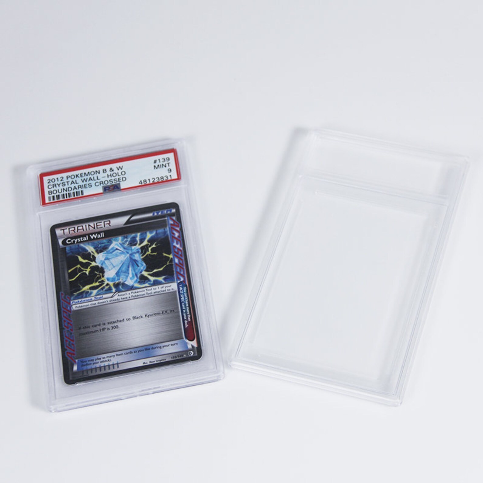 PSA Card Case Pokemon Empty Acrylic Protection Case Grading Etsy