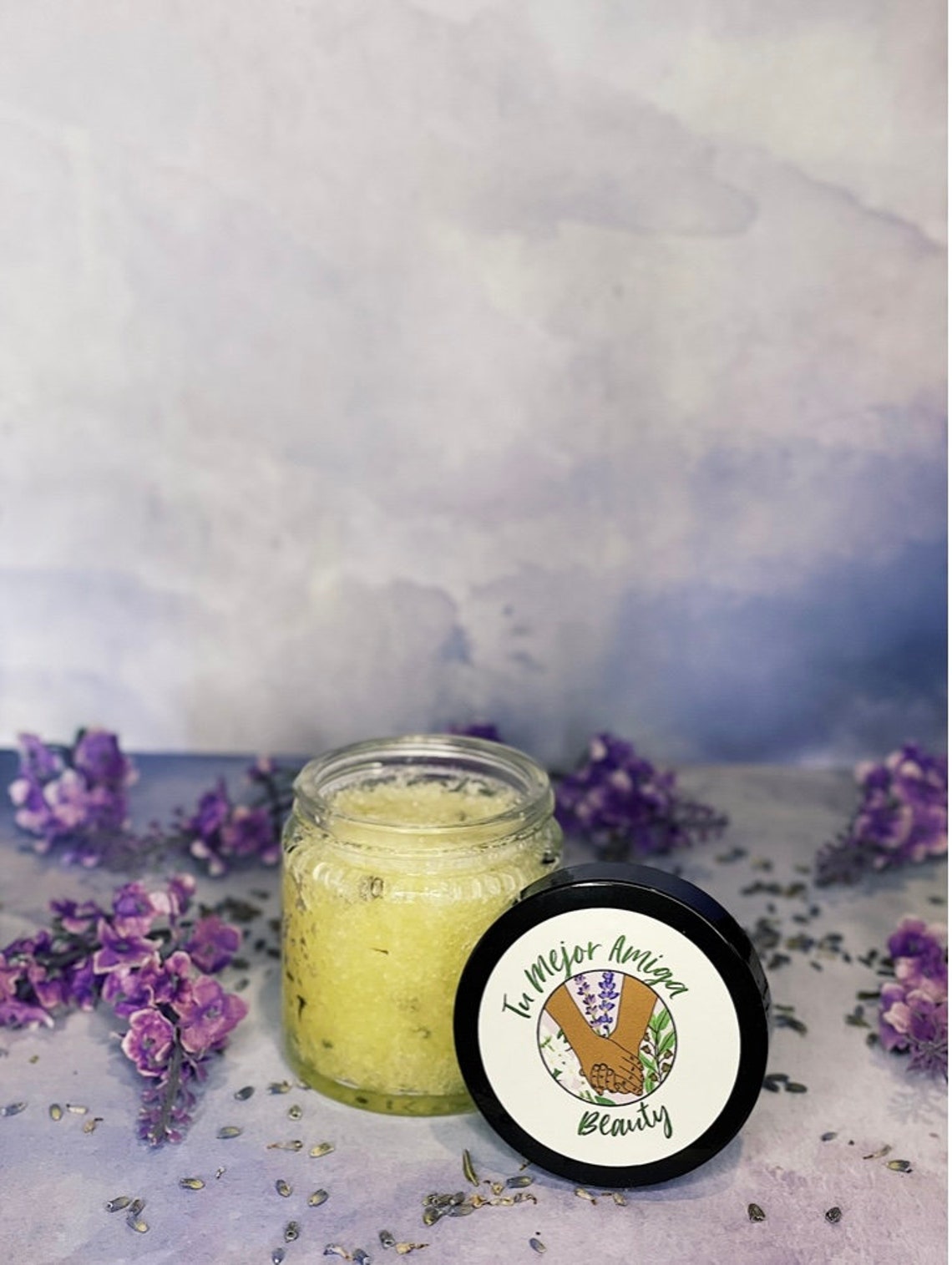 Organic Lavender Body Scrub Etsy