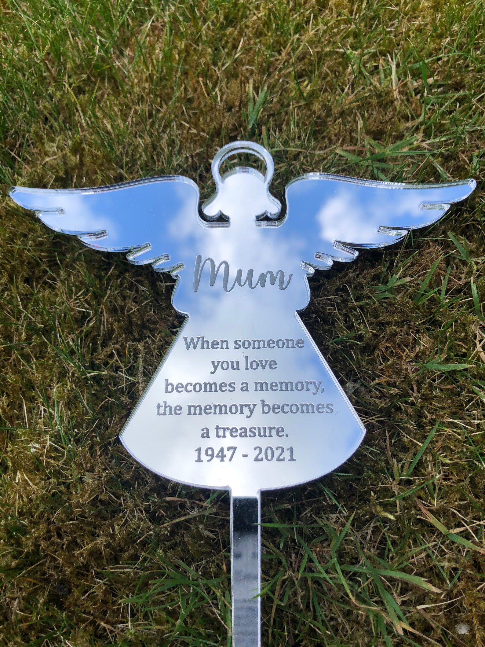 Memorial Plaque Grave Ornament Grave Decoration Etsy UK
