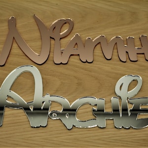 Personalised Wooden Name Plaques Words//Letters Wall//Door Art//craft//Sign Script