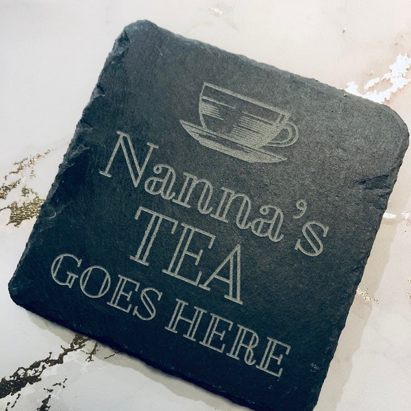 Personalised Nanna, Nana, Nannie Coaster, Engraved Gift for Nanna, Grandma