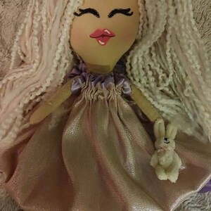 Custom Scented 15 inch doll hand embroidered tattooed doll