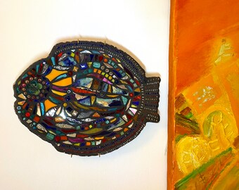 Mosaic Fish Nori art plate