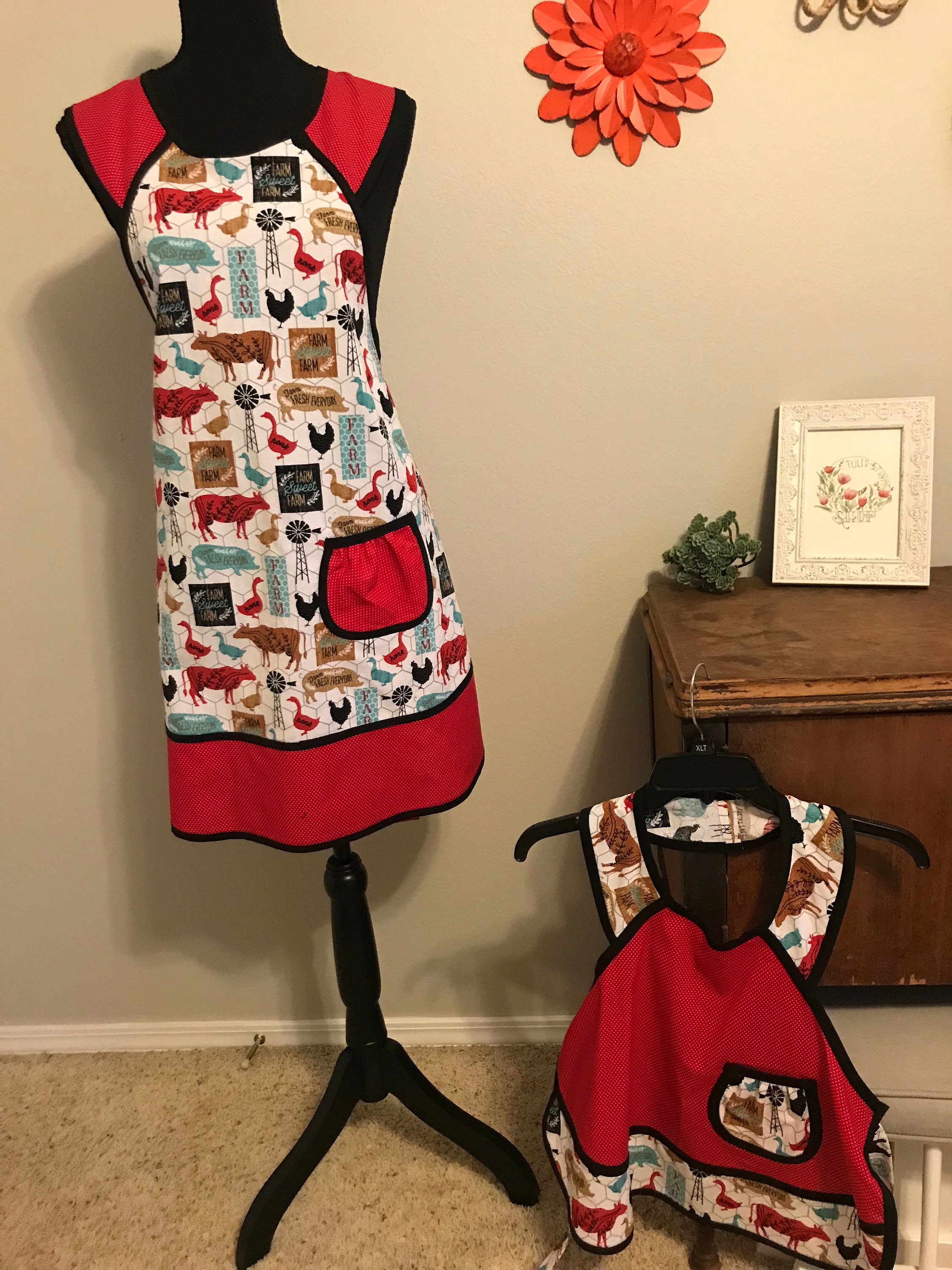 Matching Mother Child Aprons Etsy