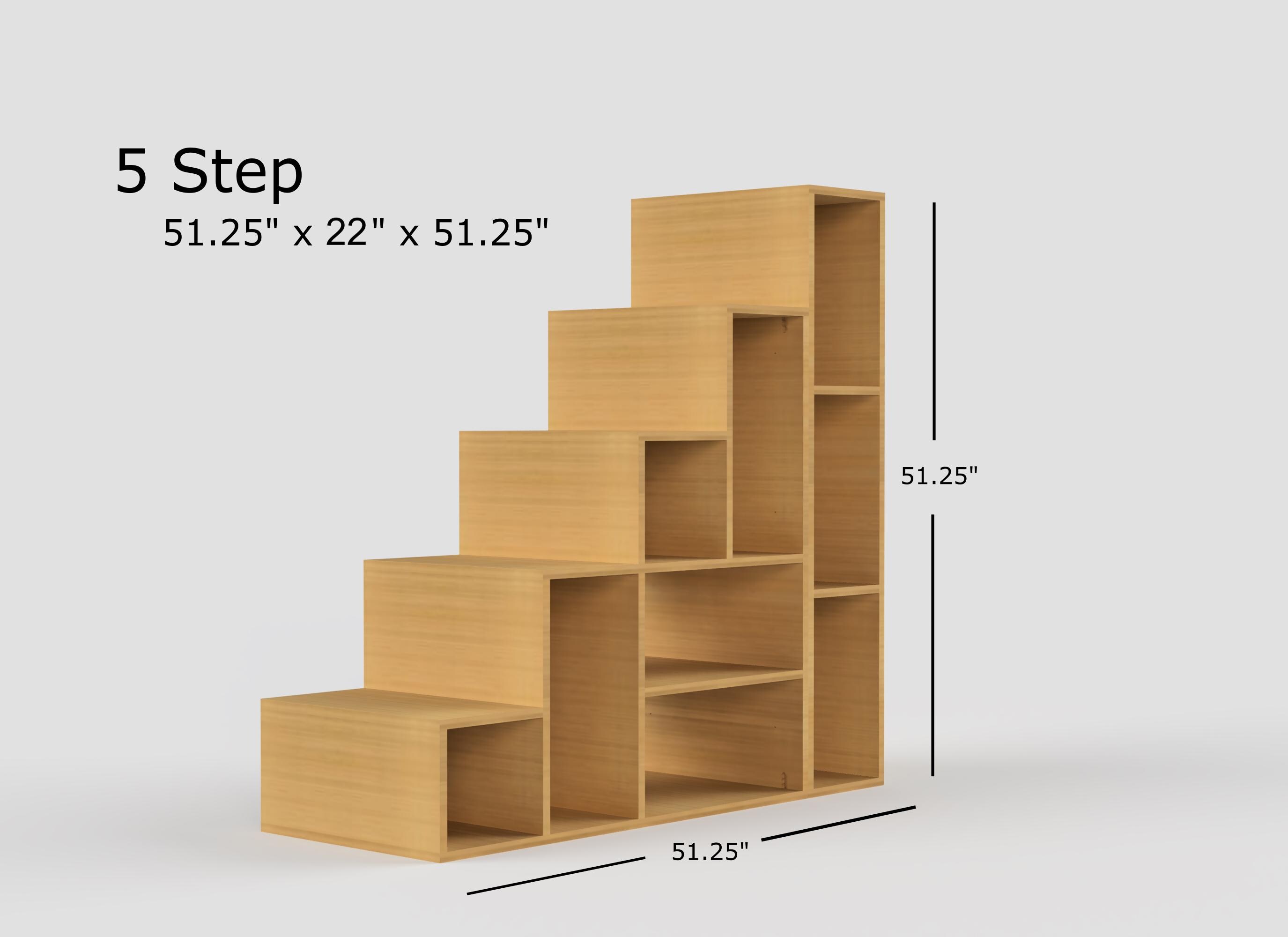 Personalized Loft Stairs With Built-in Shelving - Etsy