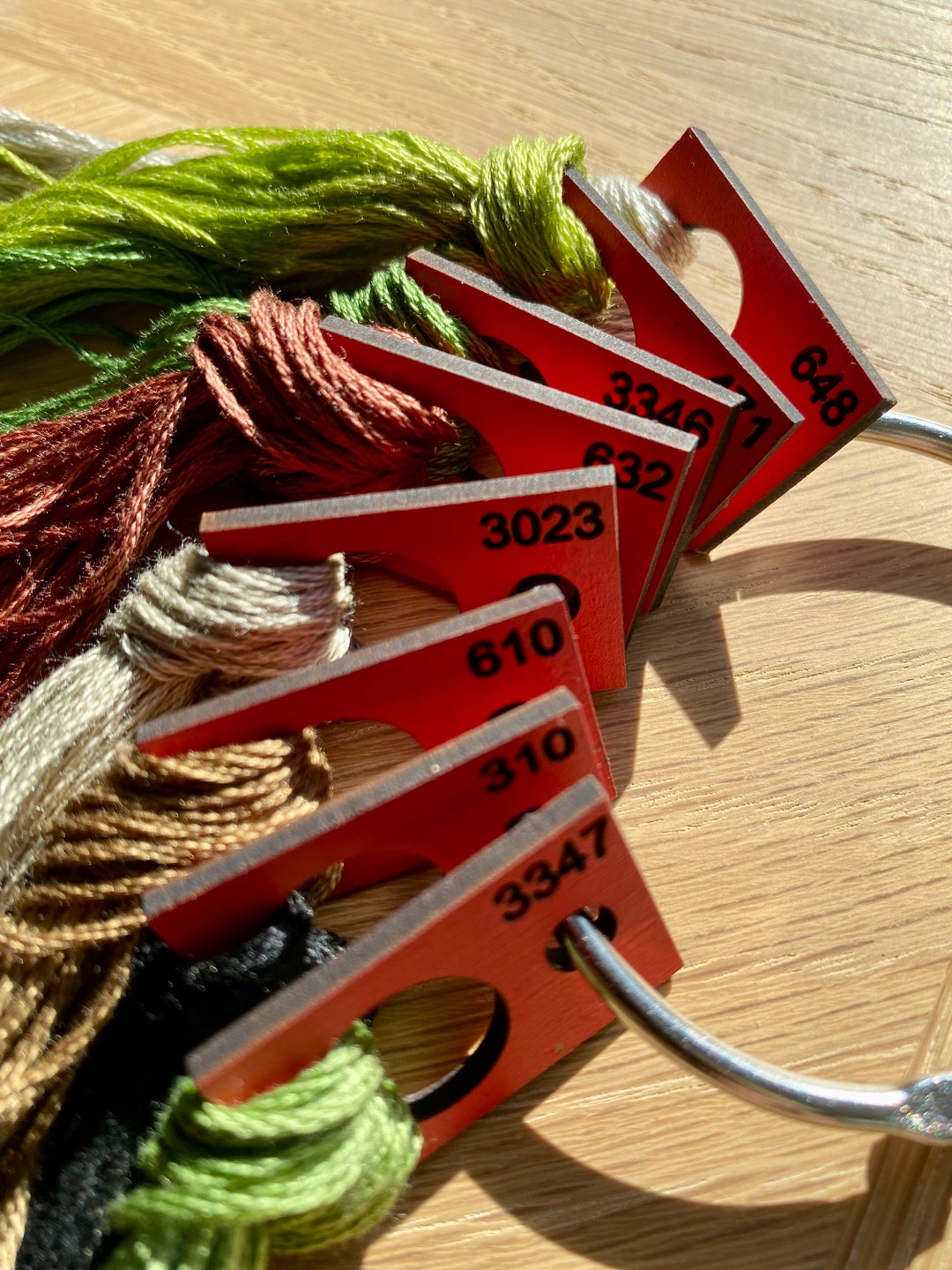 Numbered Simple Floss/thread Drops With Floss Ring Rectangular Shape