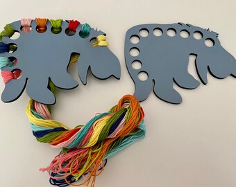 Eeyore shaped floss/thread holder