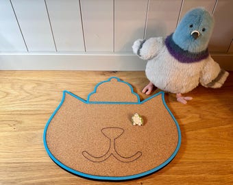 Jellycat Inspired Pin Board - Cute Aesthetic Cork Display for Enamel Pin Collections