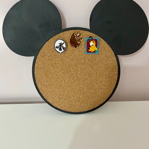 Mickey Mouse pin trading board, Mickey pin Display board, Disney pin trading display, Mickey pin board, Mickey cork pin Display. MDF Ears