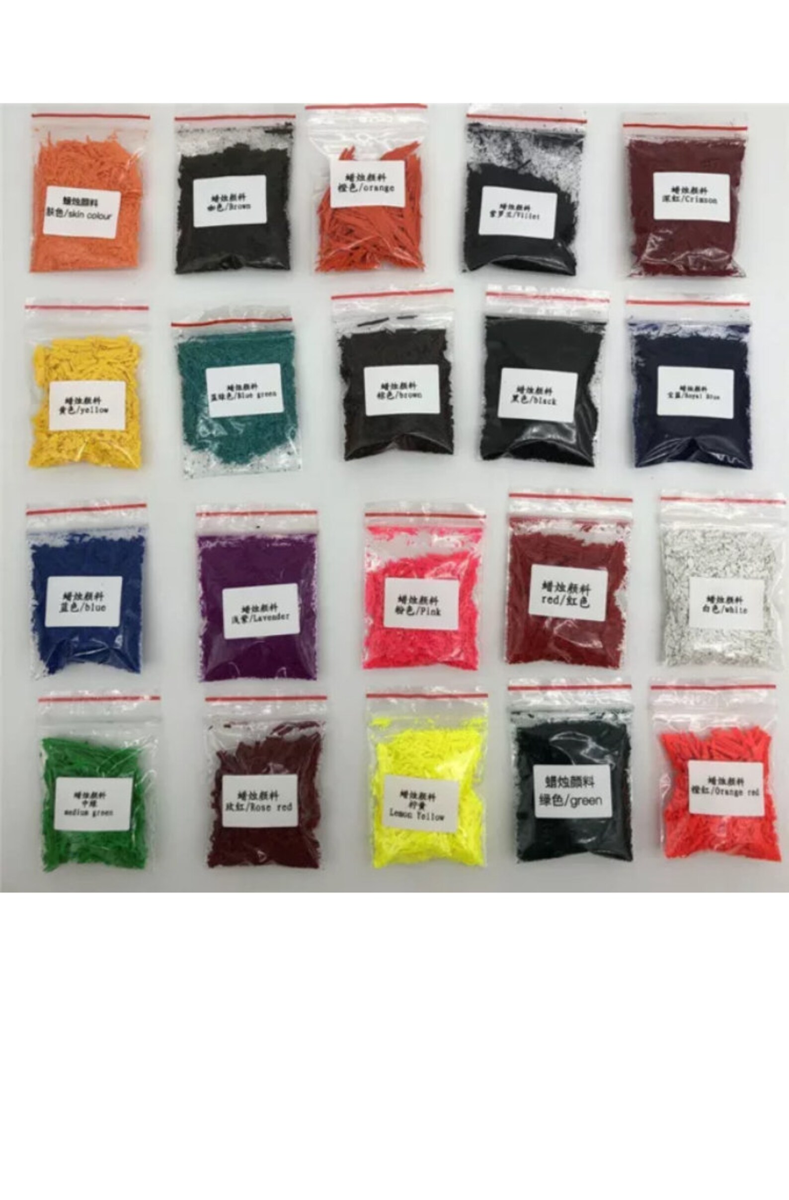 100 pure candle wax dyes 20 gram packs Etsy