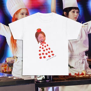 LE SSERAFIM トマトTシャツ カズハ ルセラフィム SPAGHETTI Tシャツ