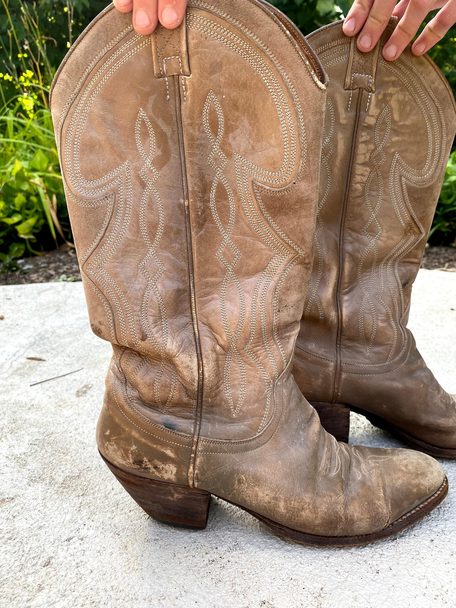 Vintage Dan Post Cowboy Boots - Etsy