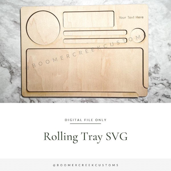 Rolling Tray Digital File SVG