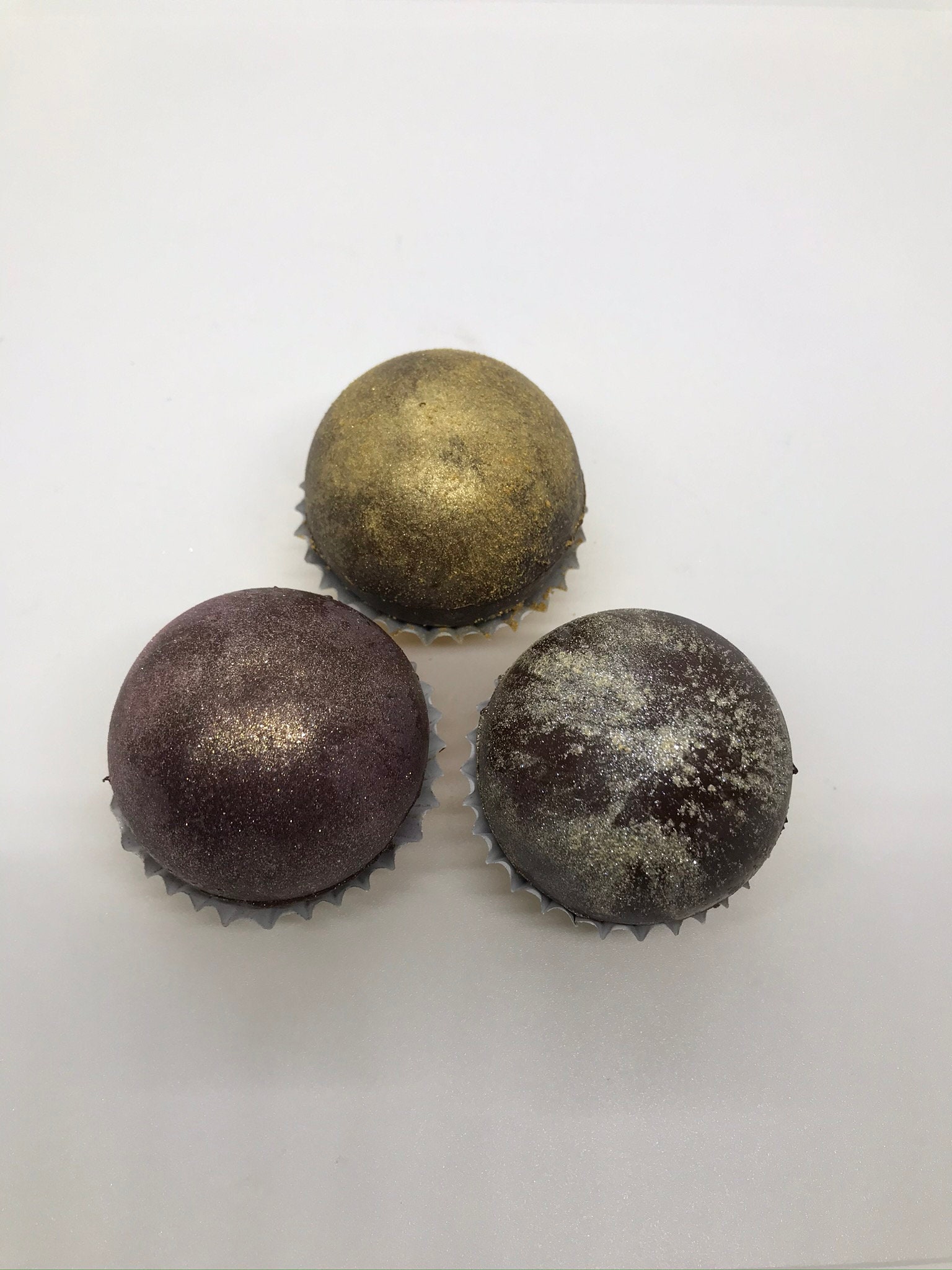 Bombas veganas de cacao caliente sin gluten