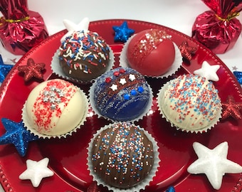 4th of July Hot Cocoa Bombs