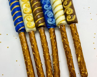 Eid l Ramadan Chocolate Dipped Pretzel Rods