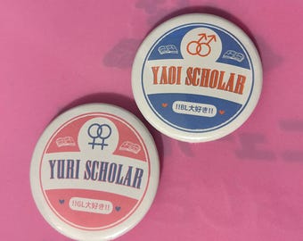 Yaoi/Yuri Scholar Pins