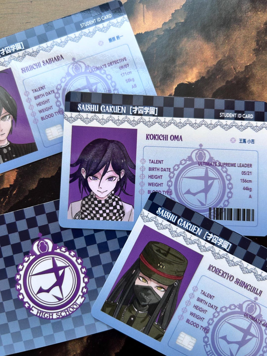 V3 Dangan Ronpa ID Cards - Etsy V3 Dangan Ronpa ID Cards - Etsy