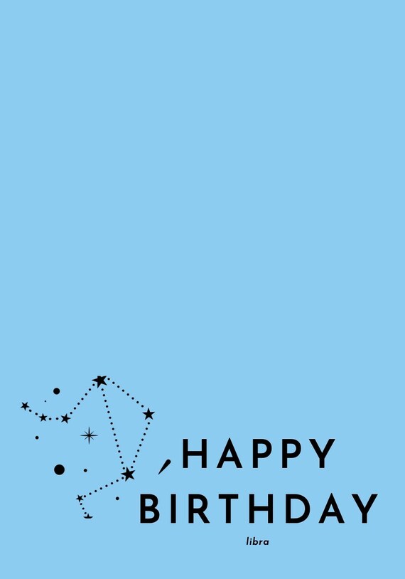 Happy Birthday Libra Etsy