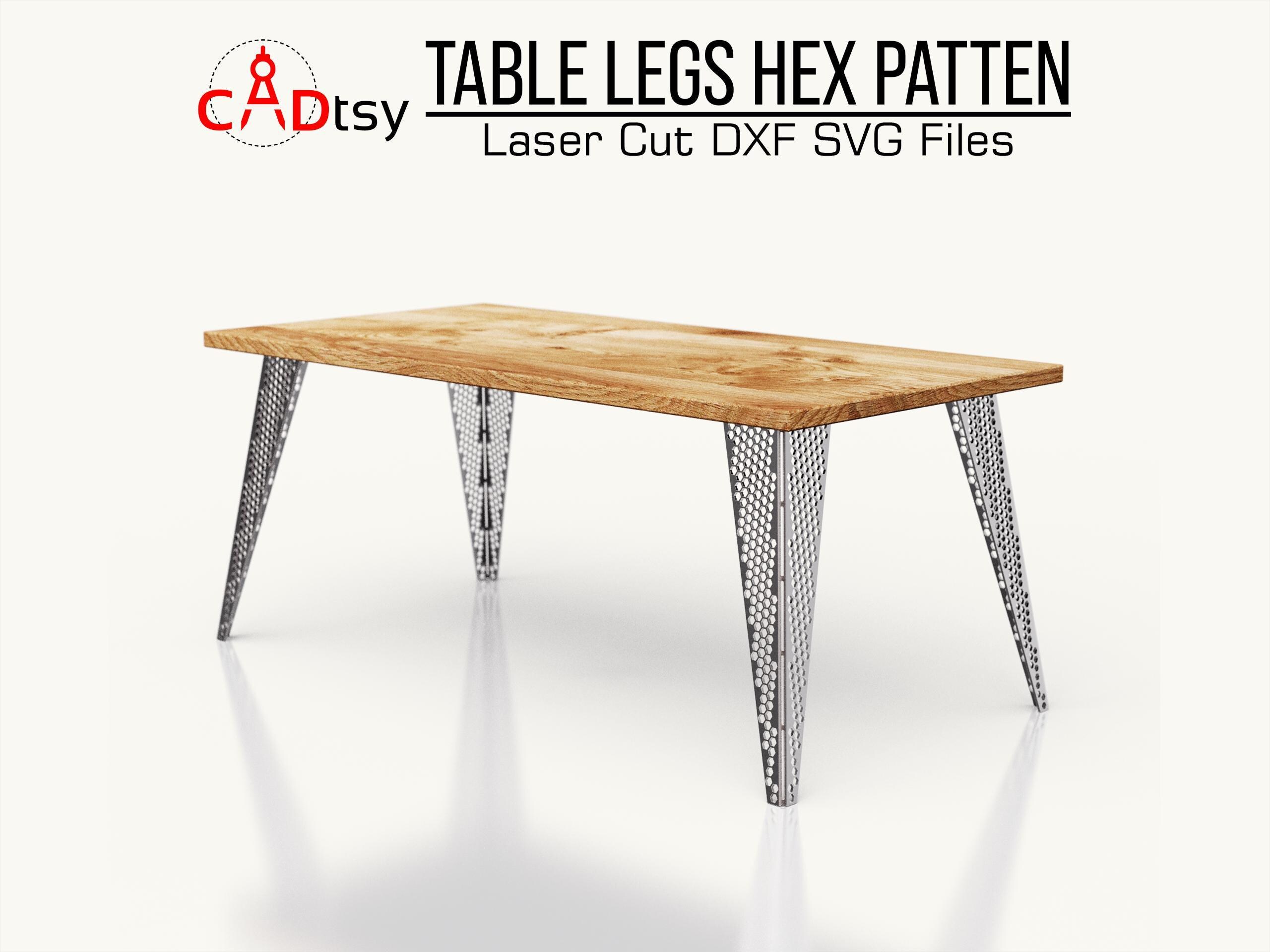 Table Legs DXF Files for Plasma CNC • Sheet Metal Desk Legs - Etsy
