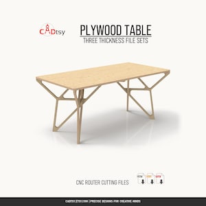 Plywoodbord DXF-filer för CNC-fräsning, borddesign för 18, 19 och 24 mm