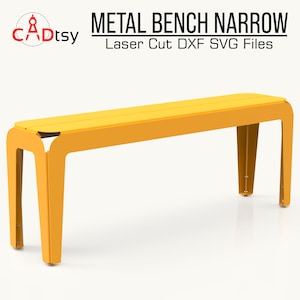 Outdoor Metallbank DXF-Dateien | CNC-Plasma-Gartenmöbel-Pläne | DIY Terrasse Sitzmöbel Design