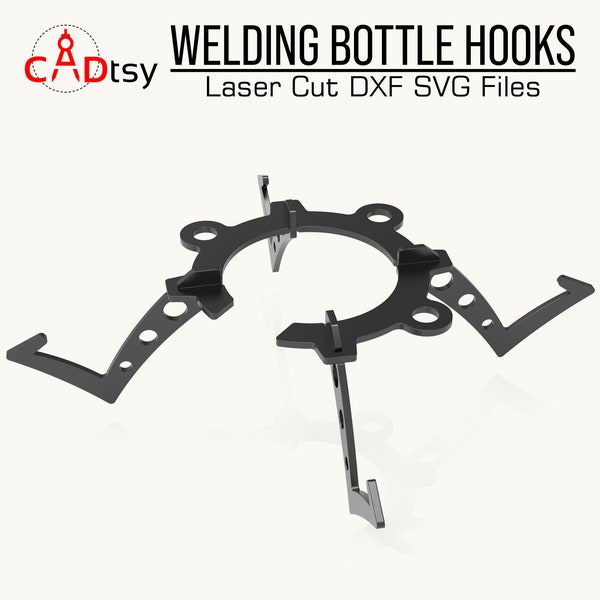 Welding Bottle Tank Hooks DXF File for CNC Plasma / Laser Cutting