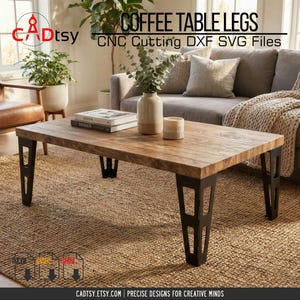 Coffee Table Legs DXF Files for Plasma Cutting • Laser Cut Metal