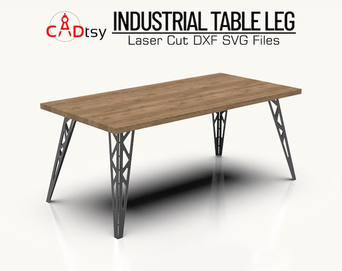 Straight - Hexagon Modern Table Legs DXF File for CNC Laser/plasma ...