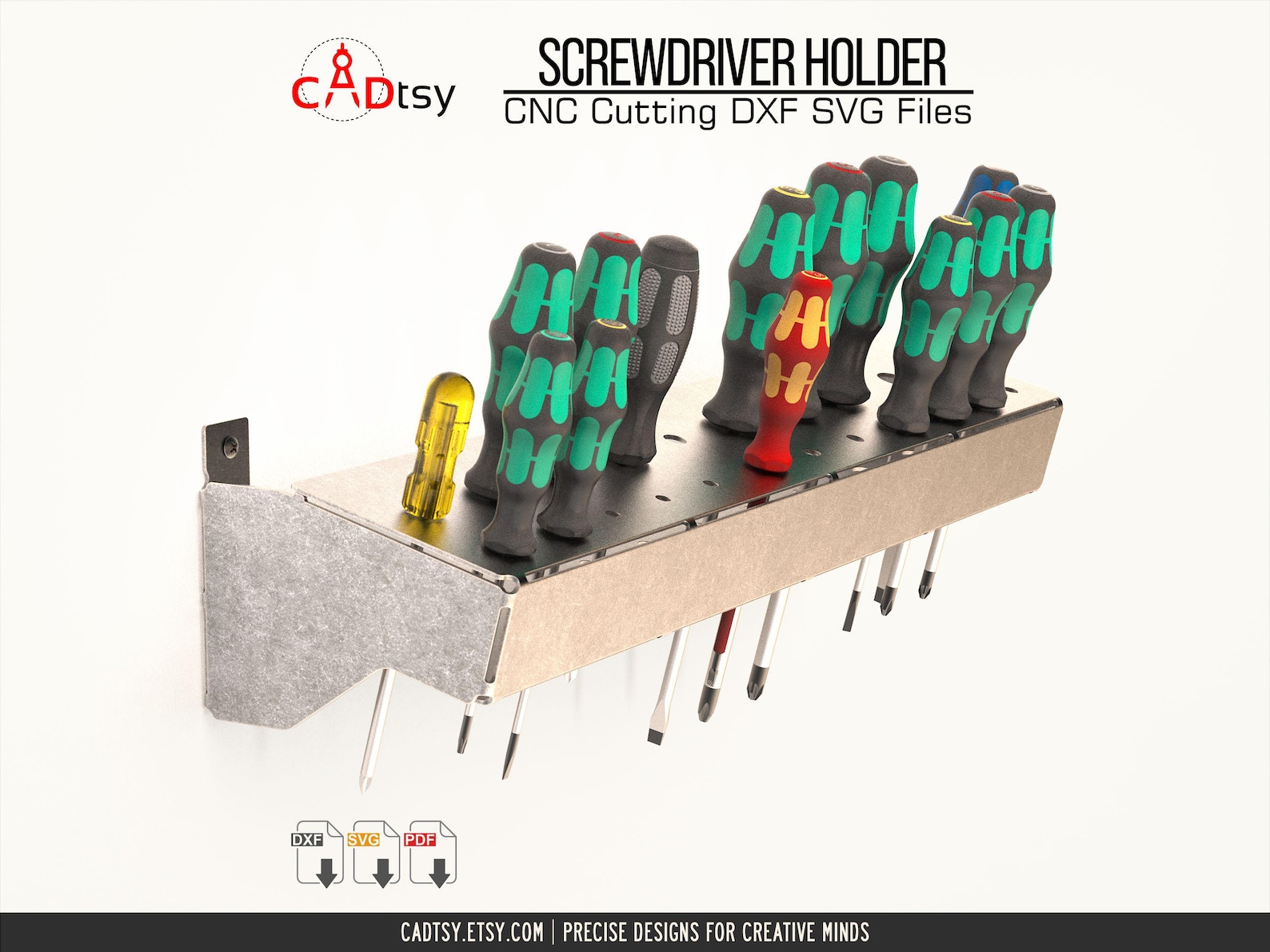 Screwdriver Rack DXF Files for CNC Plasma • Tool Storage Design - Etsy
