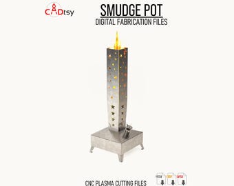 Smudge Pot DXF Files for Plasma Cutting, Outdoor Heater Fabrication Project