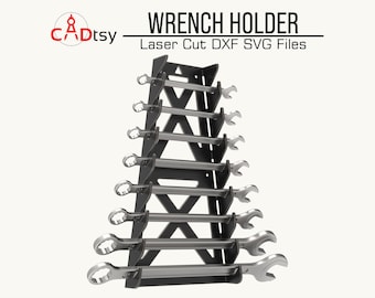 Wrench Holder DXF for Plasma Cutting, Sheet Metal Tool Organizer