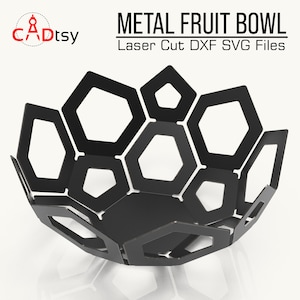 Obstkorb-Plasma DXF-Schnittdatei. Metall Obstschale DXF cnc Laser-cutting File. Obstkorb DXF. Dekor Serviertablett Pigment Datei
