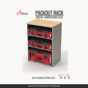 Packout Werkzeugregal DXF Dateien für CNC Plasmaschneiden, modularer Metallschrank